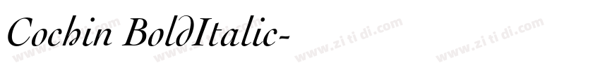 Cochin BoldItalic字体转换